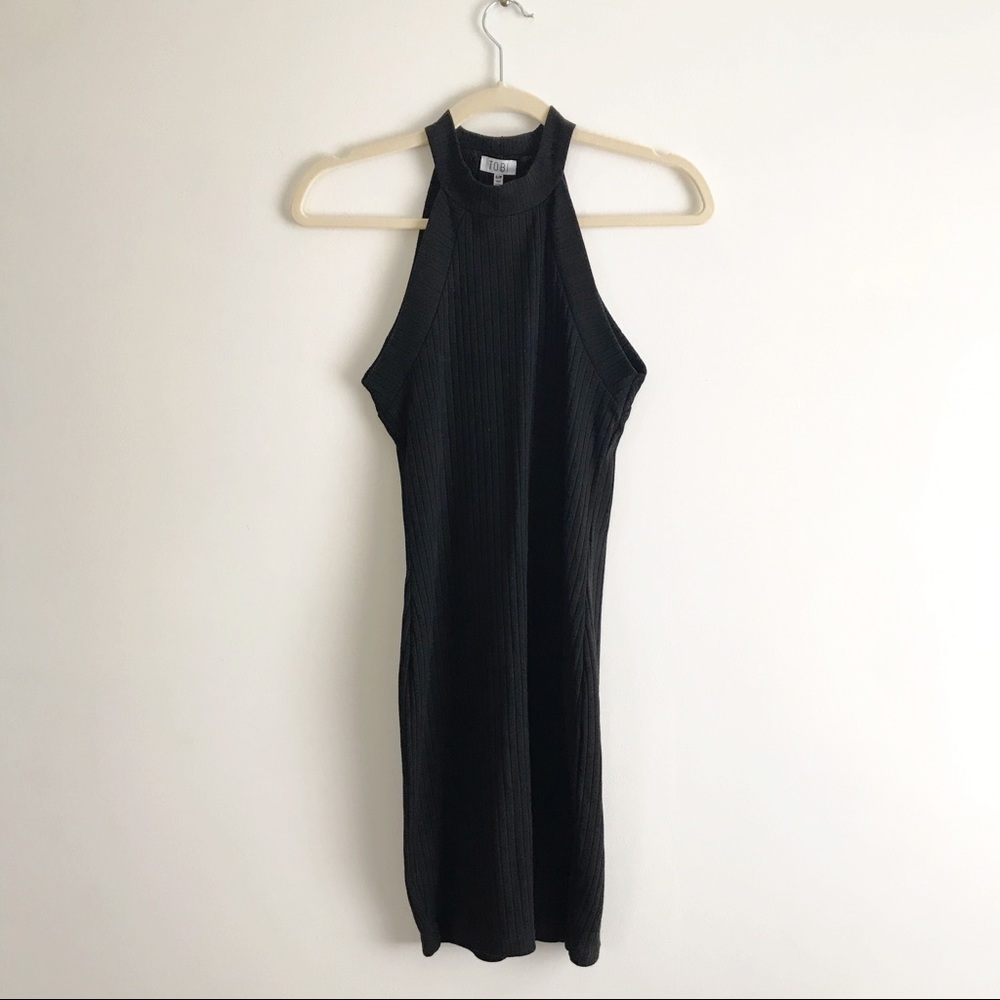 Ribbed Little Black Dress, size small